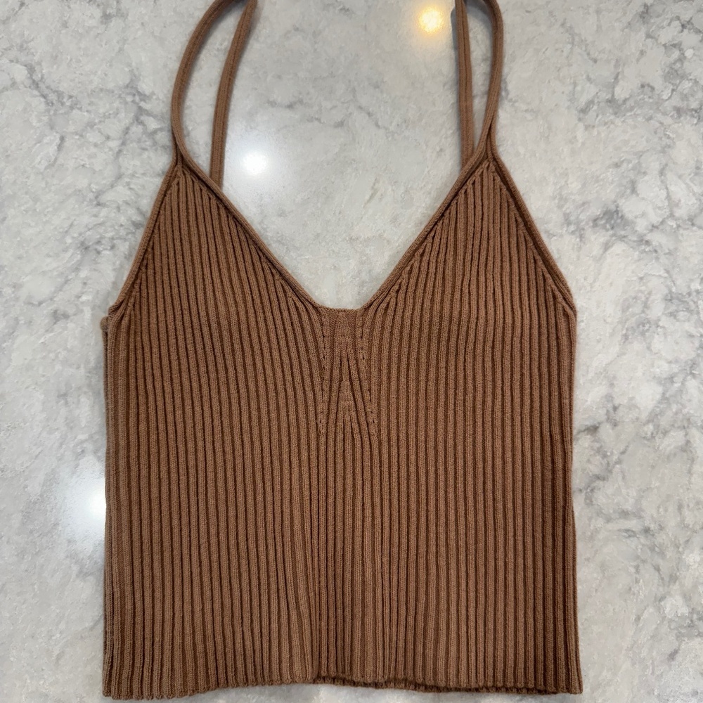 Anwnd tank ribbed sweater